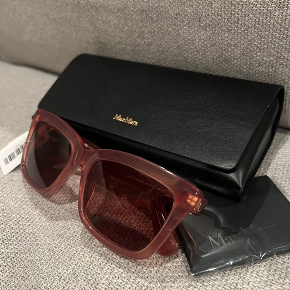 NEW MaxMara Women's Brown 55mm Sunglasses - Picture 4 of 12